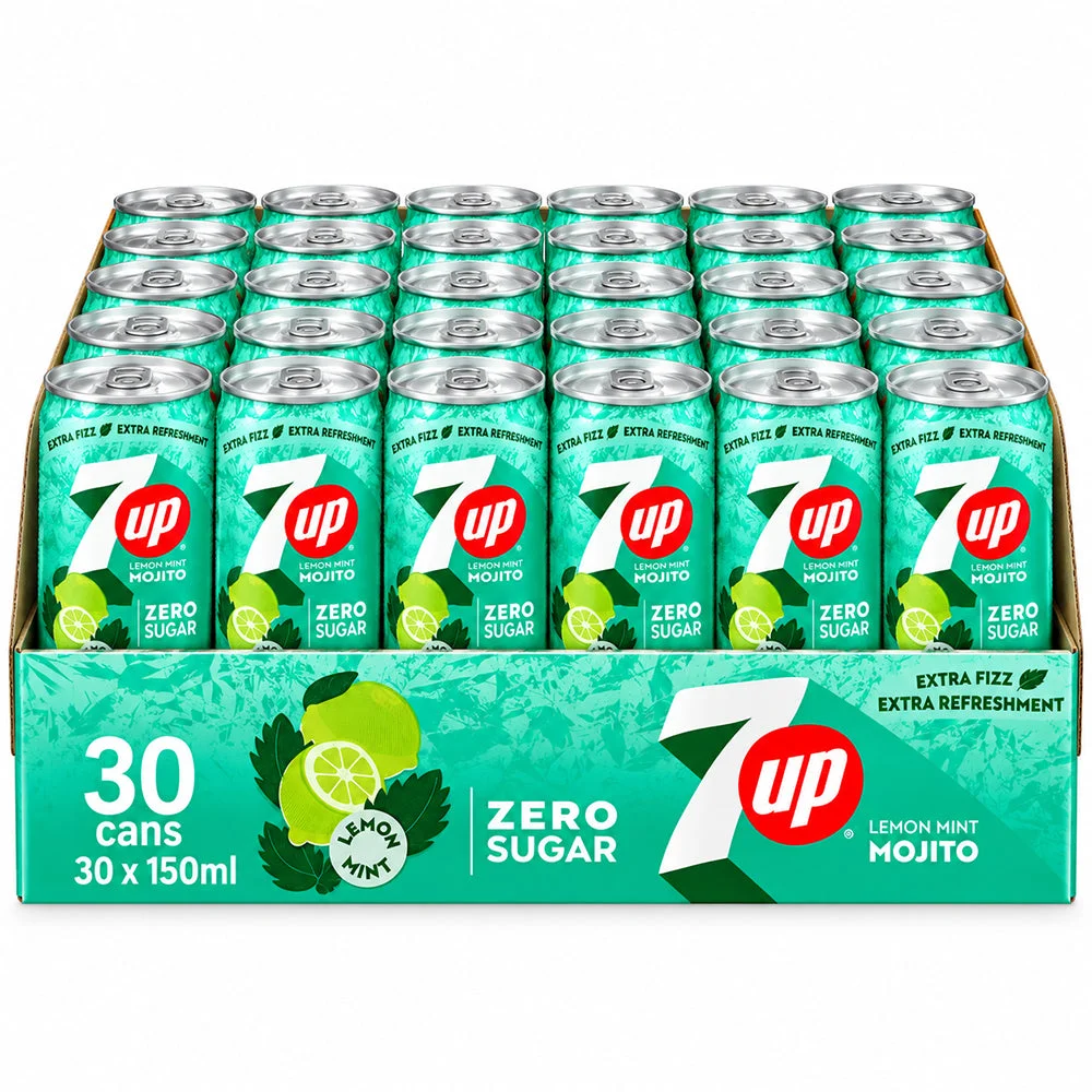 7UP Zero Sugar Lemon Mint Mojito 30×150ml