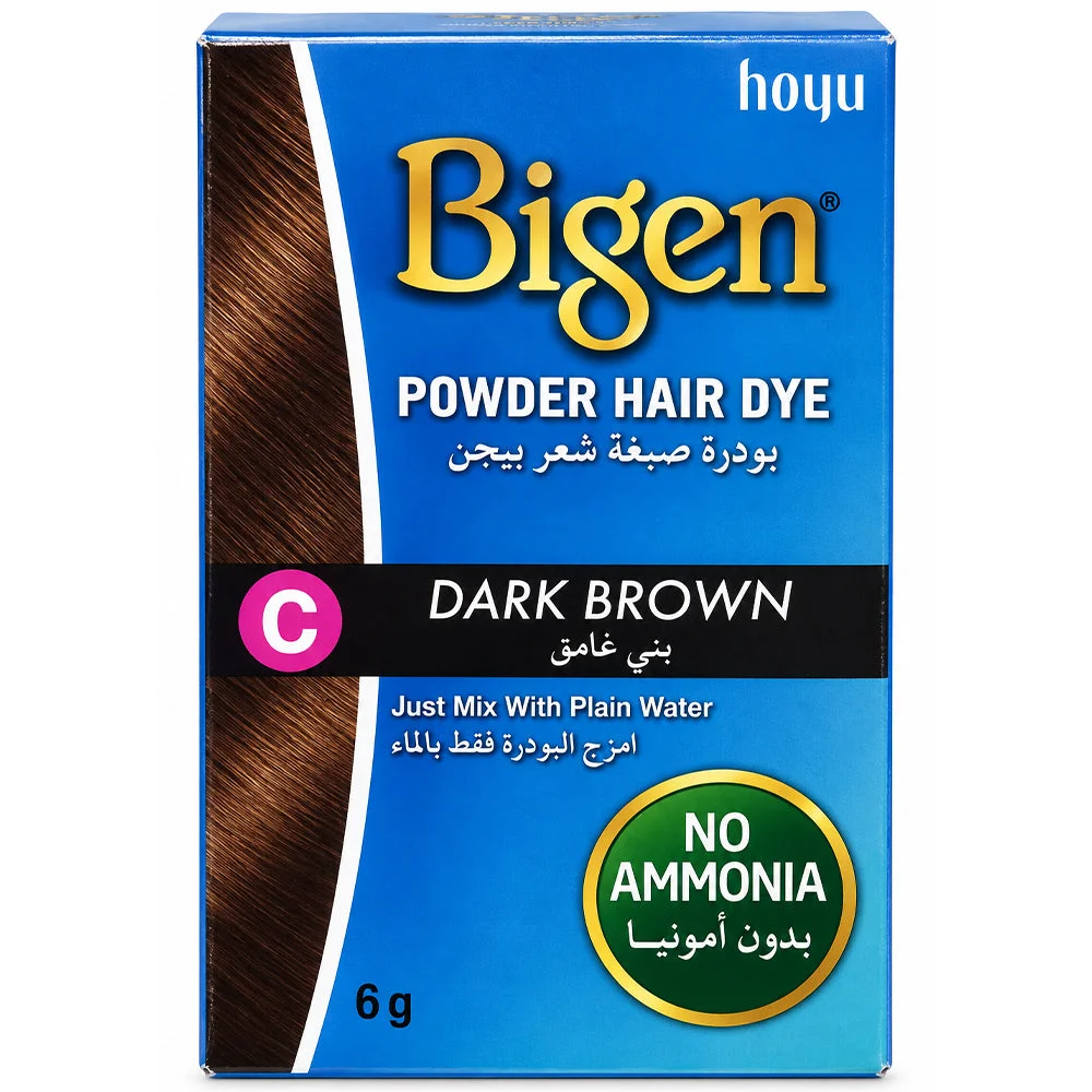 Bigen Powder Hair Dye C Dark Brown 6g