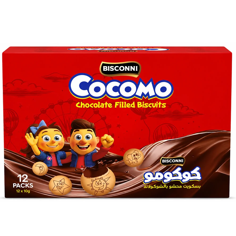 Bisconni Cocomo Chocolate Filled Biscuits 12 x 10g
