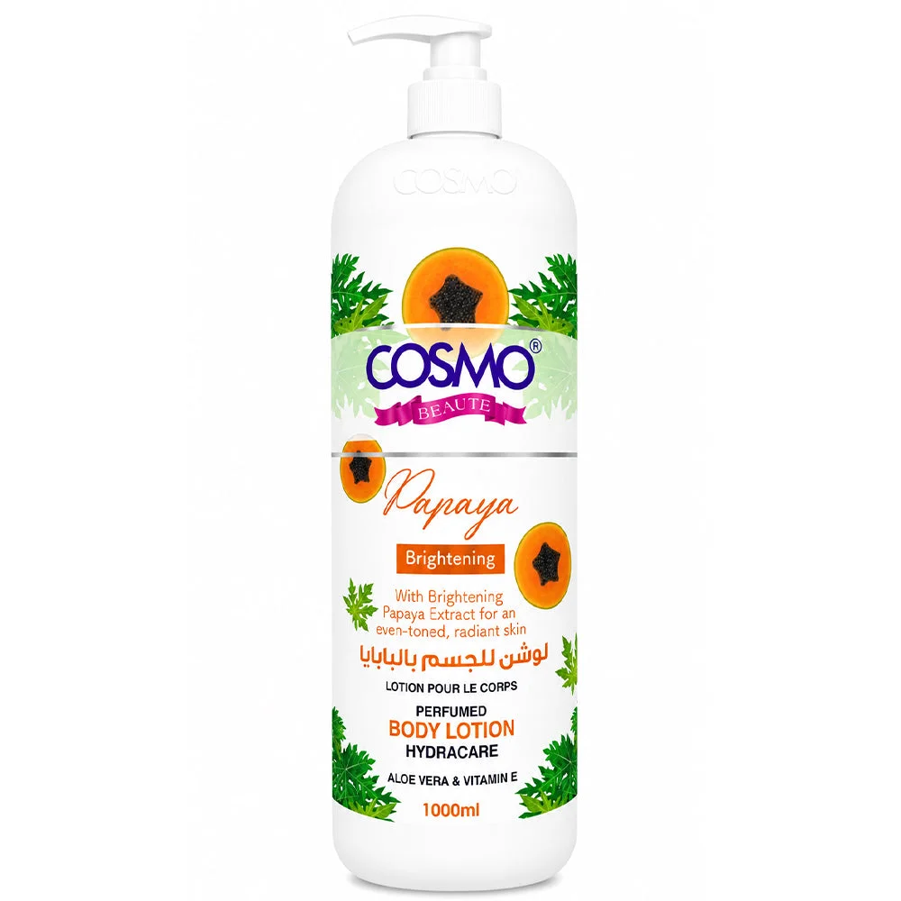 Cosmo Beaute Papaya Brightening Perfumed Body Lotion 1000ml