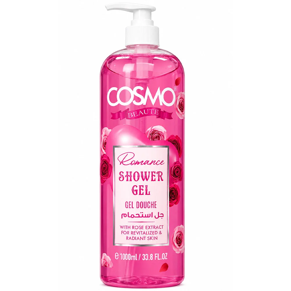 Cosmo Beaute Romance Shower Gel with Rose Extract 1000ml