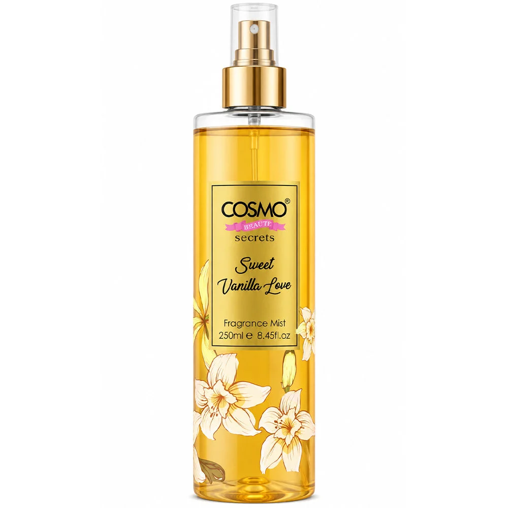 Cosmo Beaute Secrets Sweet Vanilla Love Fragrance Mist 250ml