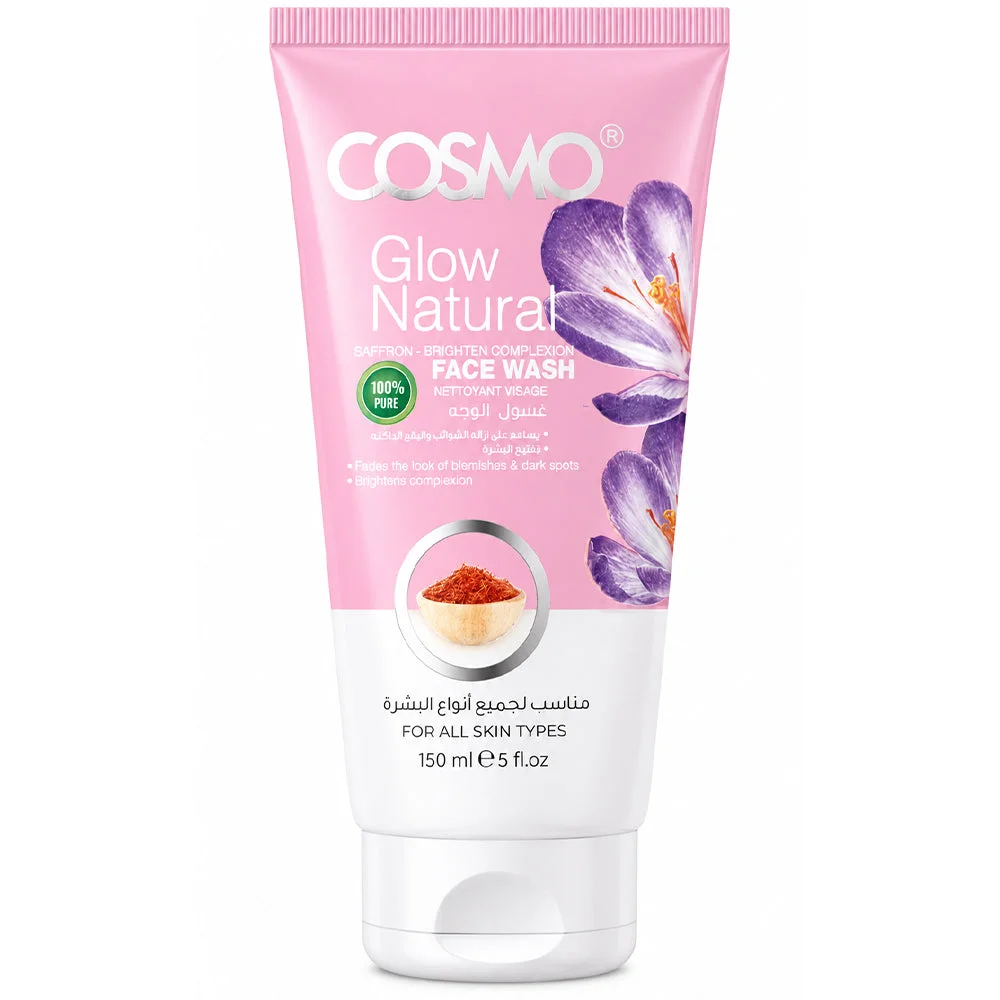 Cosmo Glow Natural Saffron Brightening Face Wash 150ml