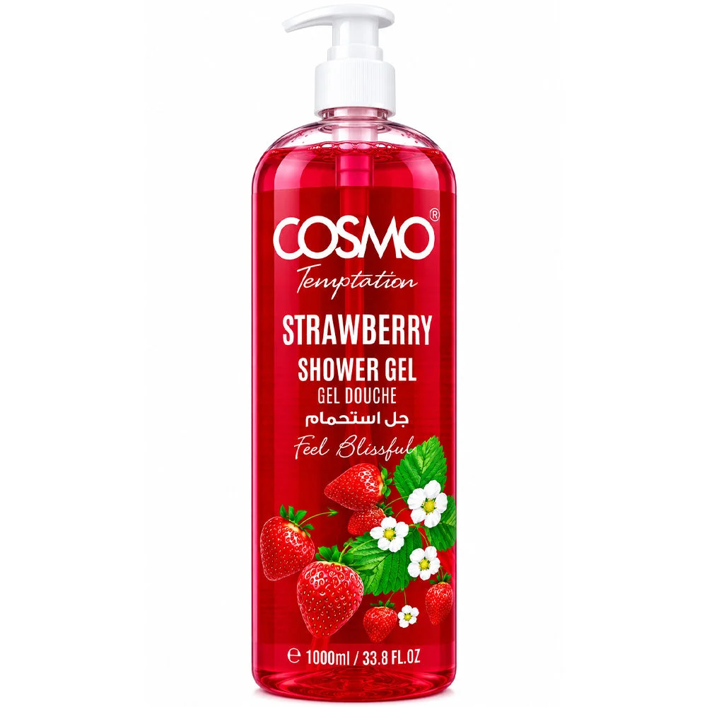 Cosmo Temptation Strawberry Shower Gel 1000ml