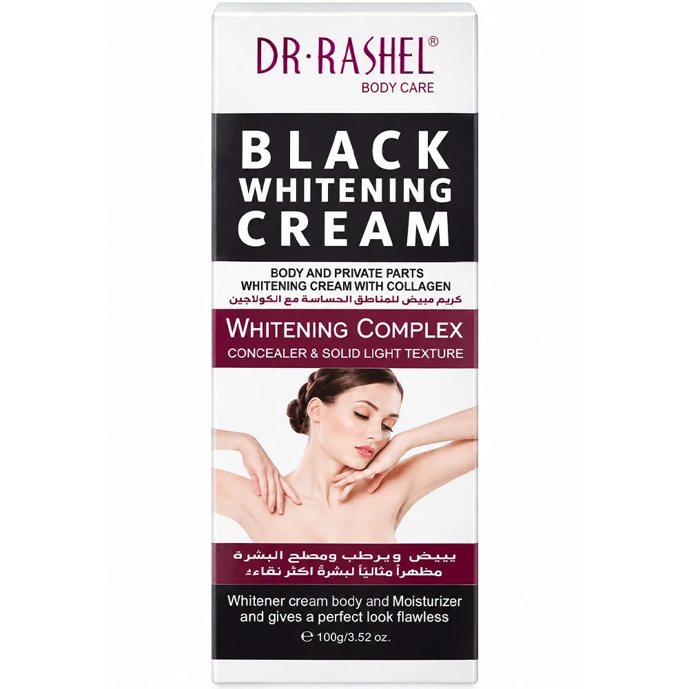 Dr. Rashel Black Whitening Cream with Collagen for Body & Private Parts 100g