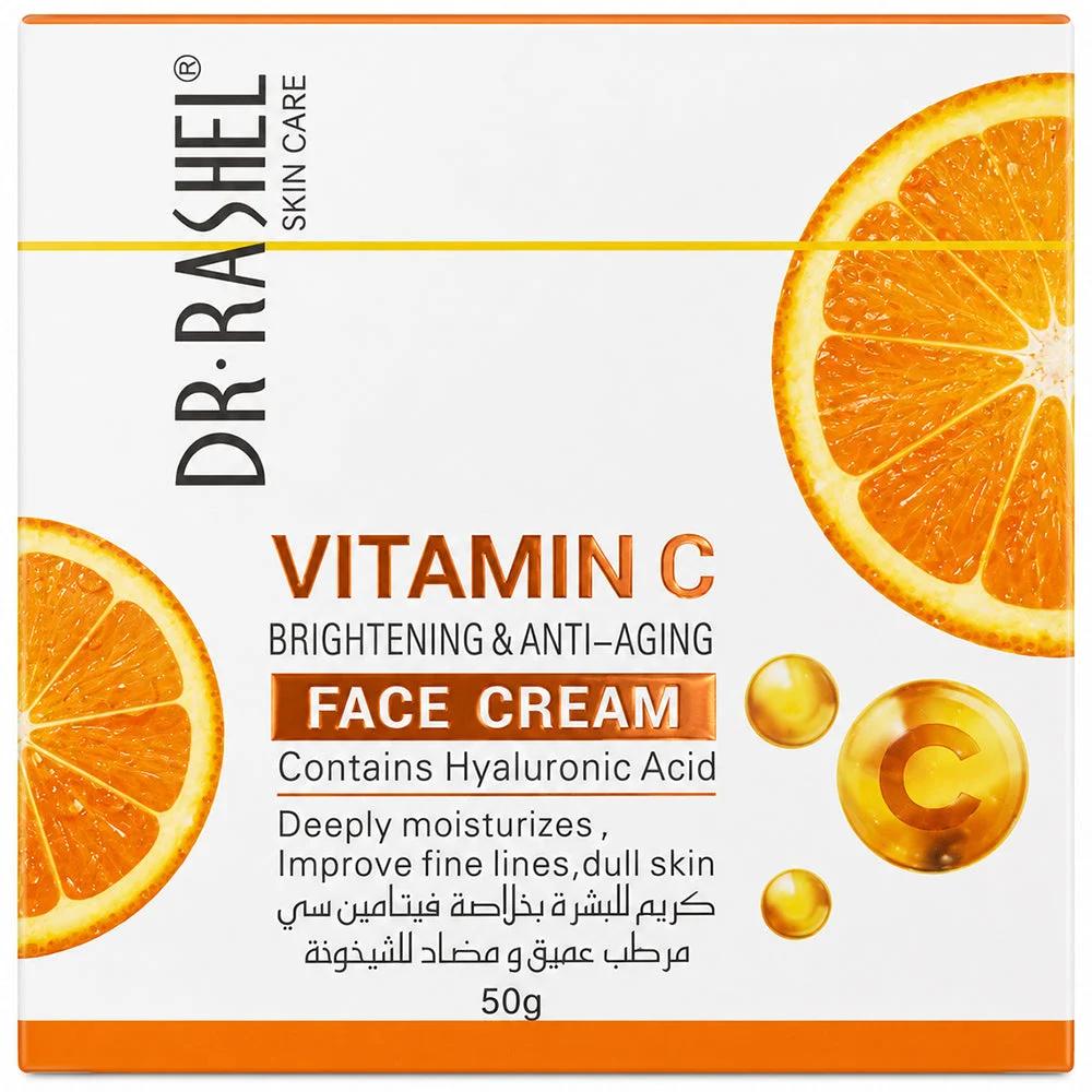 Dr. Rashel Vitamin C Brightening & Anti-Aging Face Cream with Hyaluronic Acid 50g