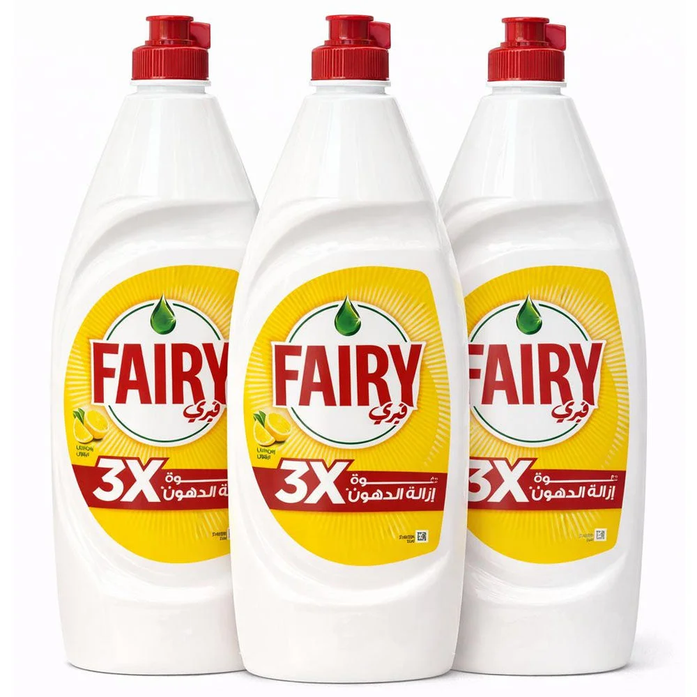 Fairy Lemon Dishwashing Liquid 800ml x 3