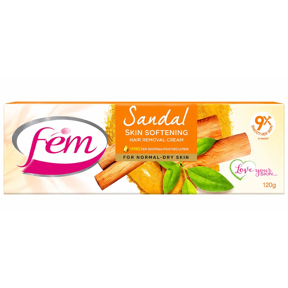 Fem Sandal Hair Removal Cream for Normal to Dry Skin 120g