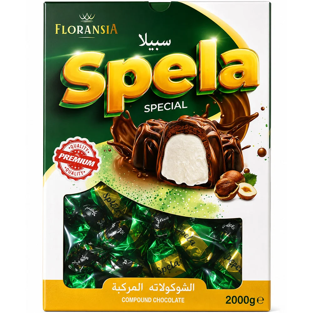 Floransia Spela Special Compound Chocolate with Coconut Filling 2000g