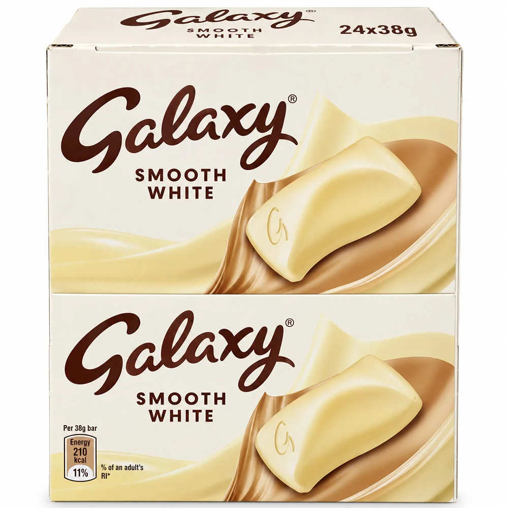 Galaxy Smooth White Chocolate Bar 24×38g