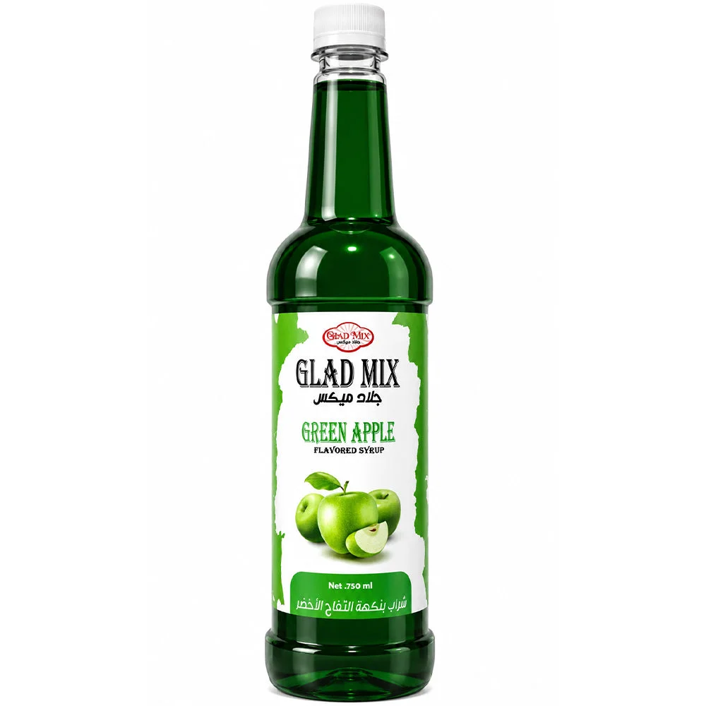 Glad Mix Green Apple Flavored Syrup 750ml