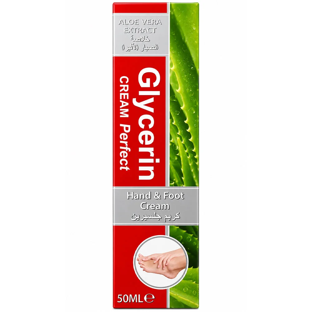 Glycerin Perfect Aloe Vera Extract Hand & Foot Cream 50ml