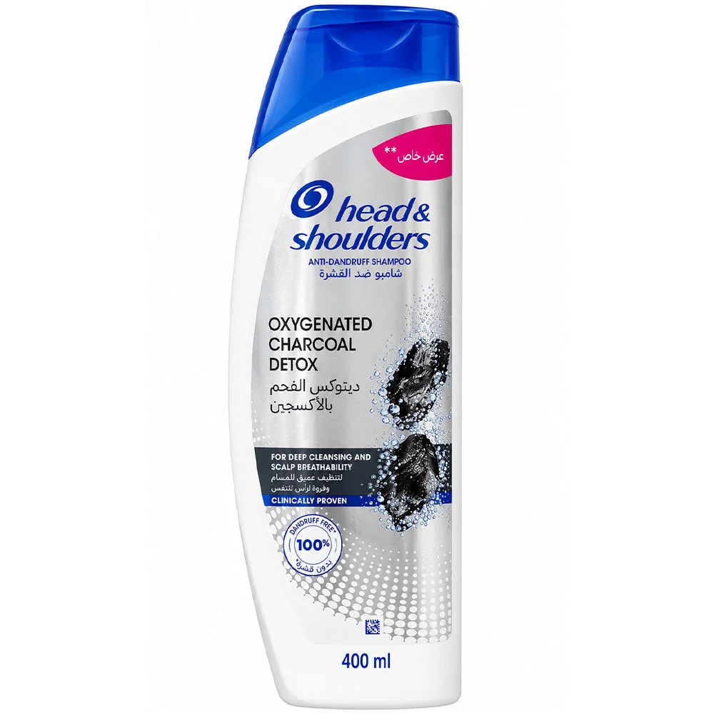Head & Shoulders Oxygenated Charcoal Detox Anti-Dandruff Shampoo 400ml