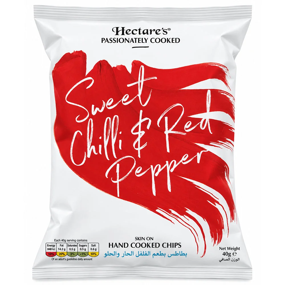 Hectare’s Sweet Chilli & Red Pepper Hand Cooked Potato Chips 40g
