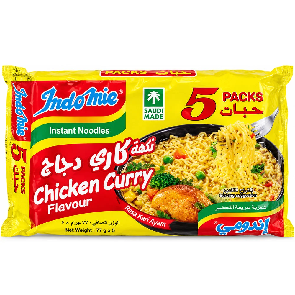 Indomie Chicken Curry Flavour Instant Noodles 5x77g