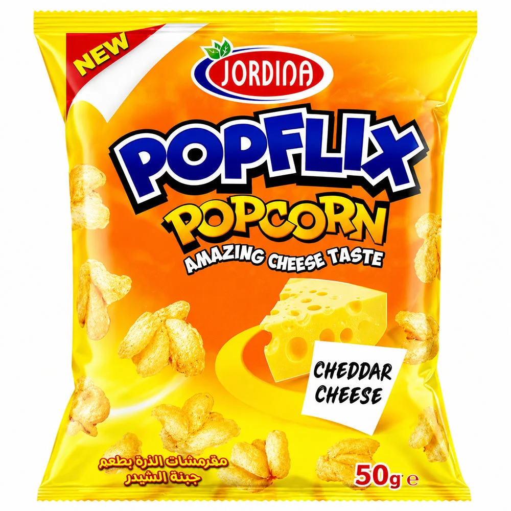 Jordina PopFlix Popcorn Cheddar Cheese Flavour 50g