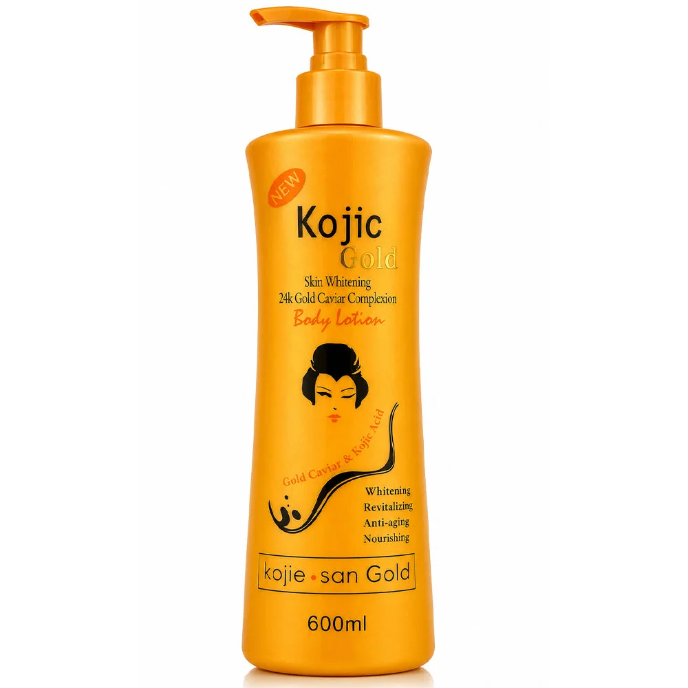 Kojic Gold Skin Whitening 24K Gold Caviar Complexion Body Lotion 600ml