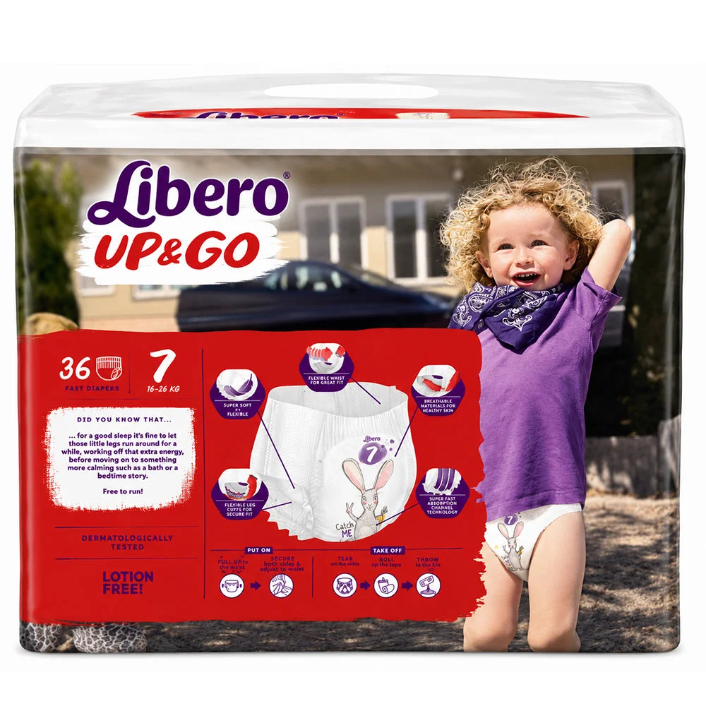 Libero Up&Go 7 Fast Diapers 36 PCS 16-26KG