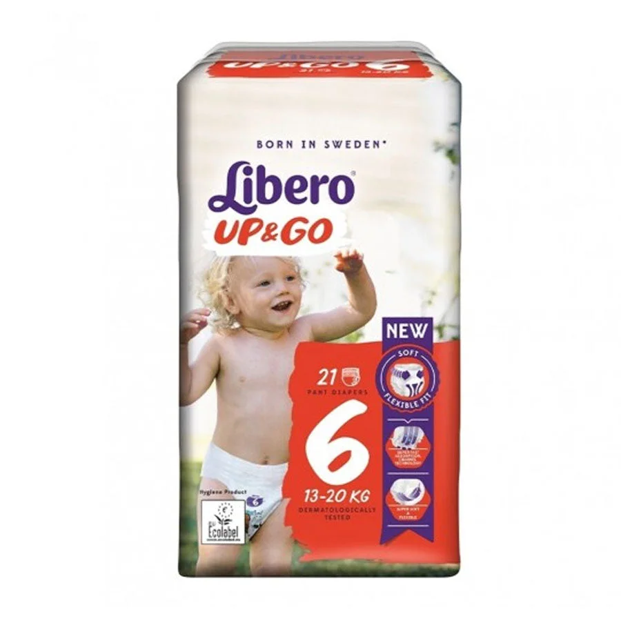 Libero UP&GO Pant Diapers Size 6 (13–20kg) 21pcs