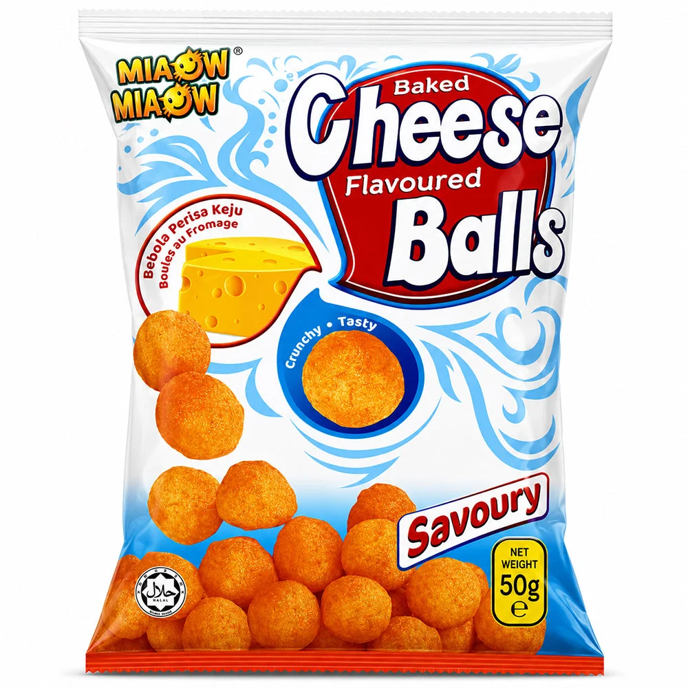 Miaow Miaow Baked Cheese Flavoured Balls 50g