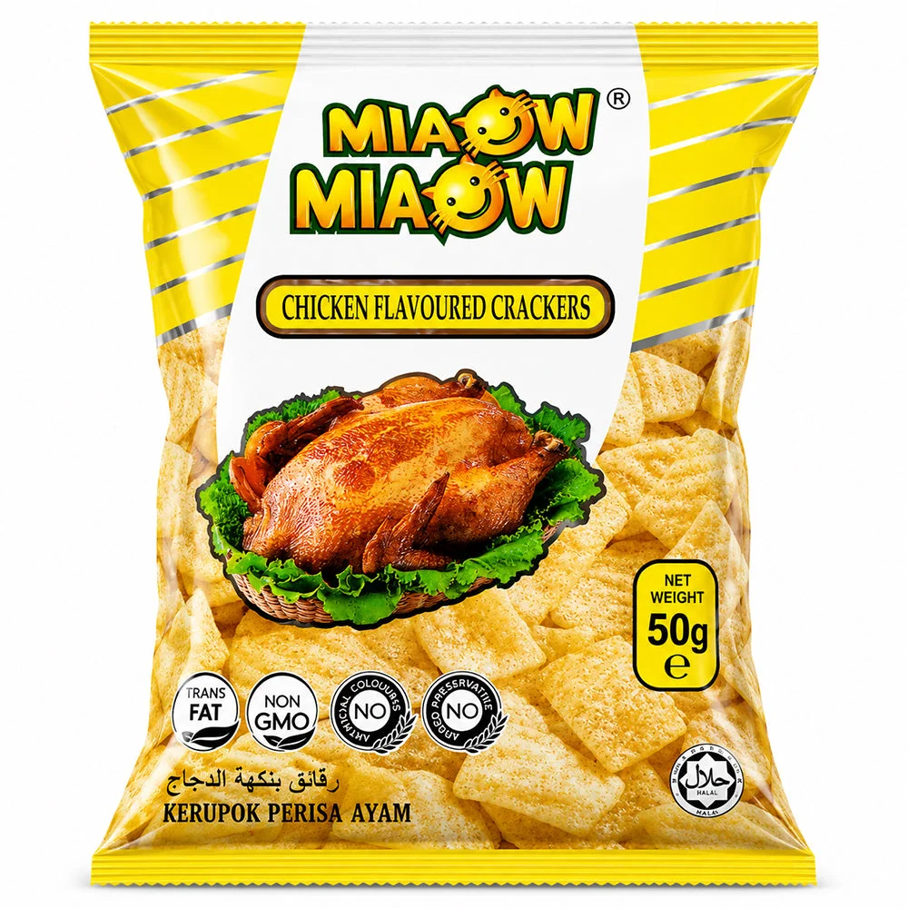 Miaow Miaow Chicken Flavoured Crackers 50g