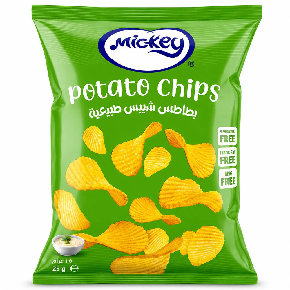 Mickey Natural Potato Chips 25g