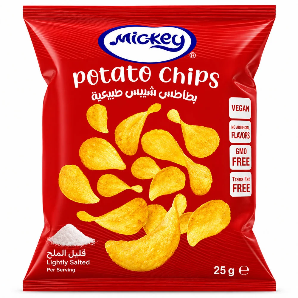 Mickey Potato Chips Lightly Salted 25g