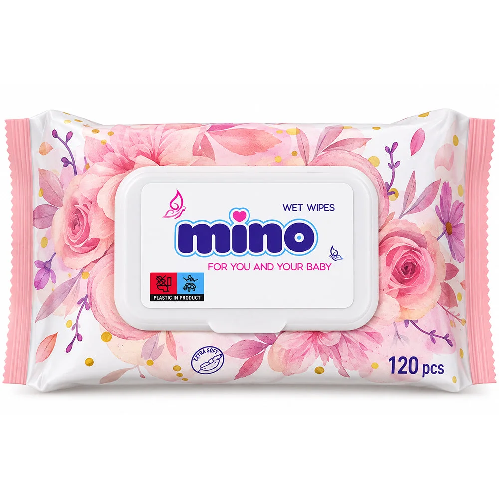 Mimo Wet Wipes for You and Your Baby 120 Pieces