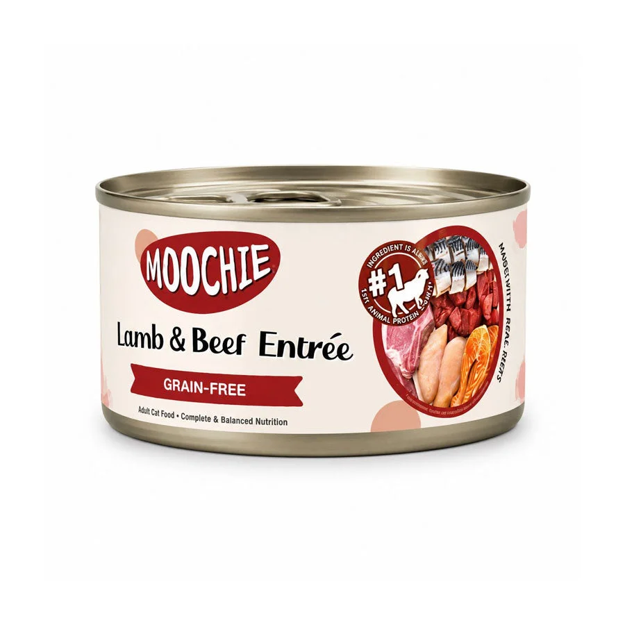 Moochie Lamb & Beef Entrée Grain-Free Cat Food 156 G