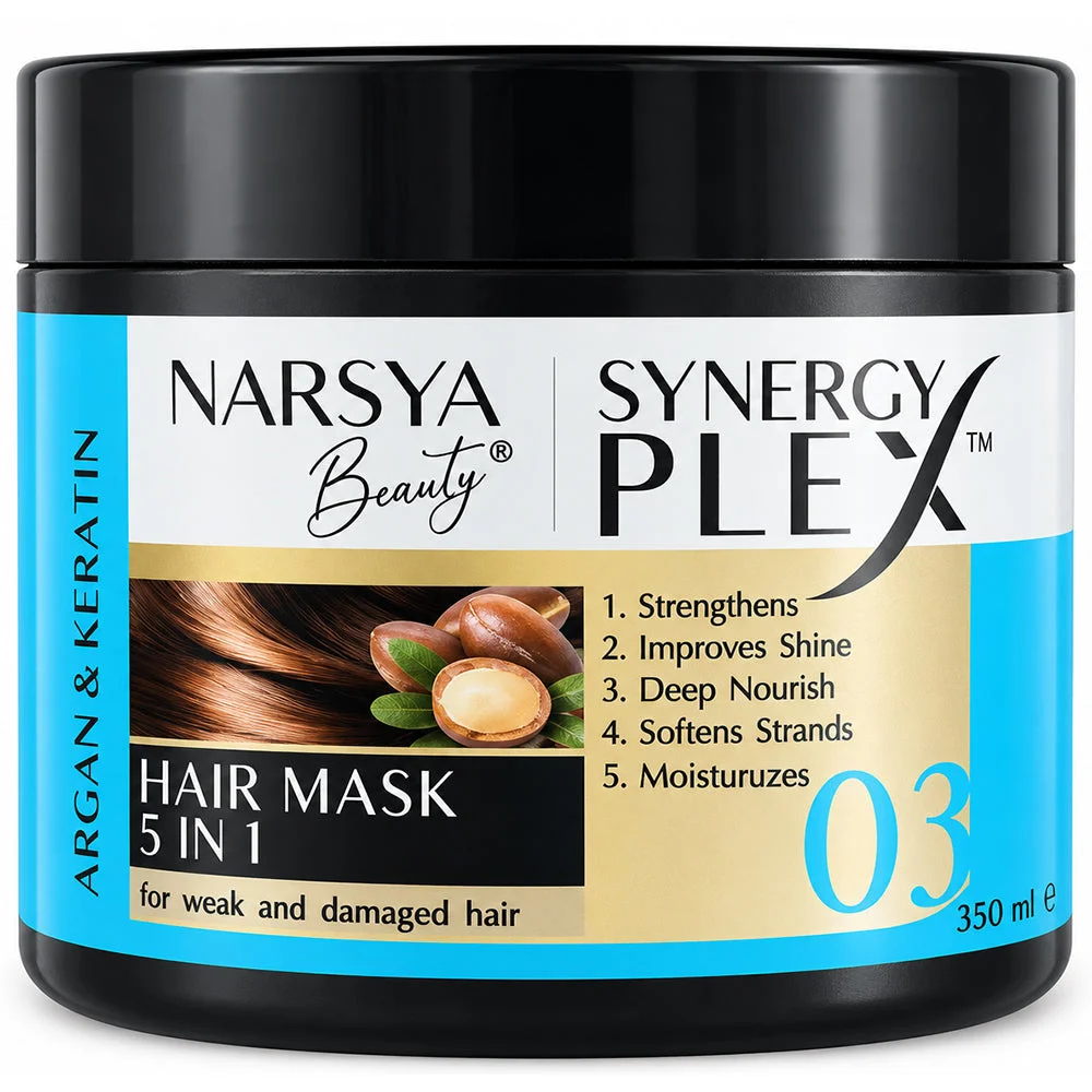 Narsya Beauty Synergy Plex 03 Argan & Keratin Hair Mask 5in1–350ml
