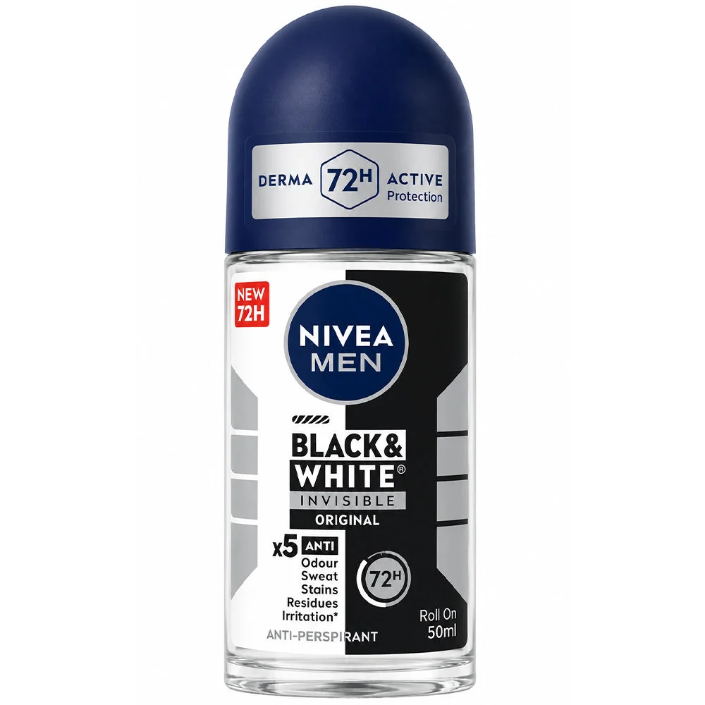 NIVEA Men Black & White Invisible Original Roll-On 50ml