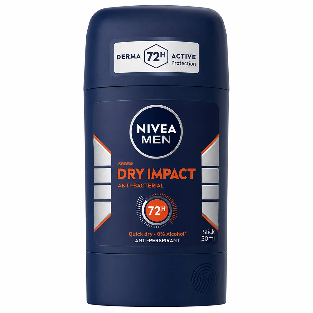 NIVEA MEN Dry Impact Anti-Bacterial Anti-Perspirant Stick 50ml