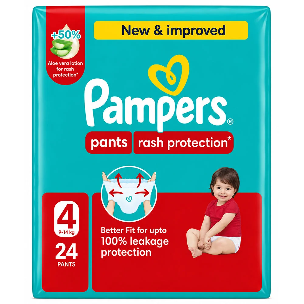 Pampers Pants Rash Protection Size 4 24 Pants 9-14kg