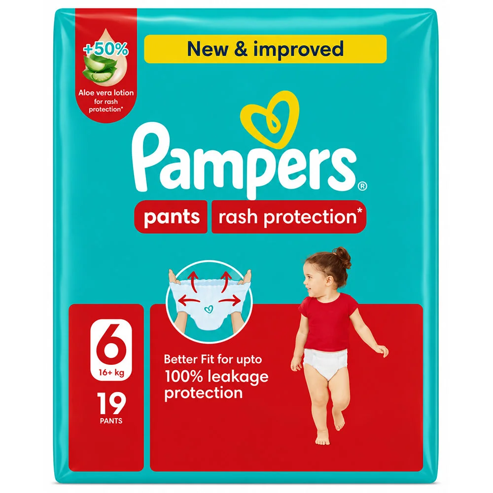 Pampers Pants Rash Protection Size 6 16kg+ 19 Pants