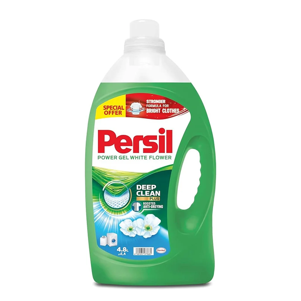 Persil Power Gel White Flower Liquid Detergent 4.8L