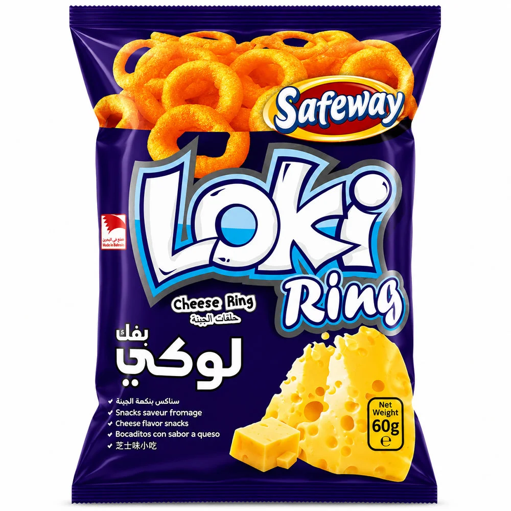 Safeway Loki Cheese Ring Snacks 60g