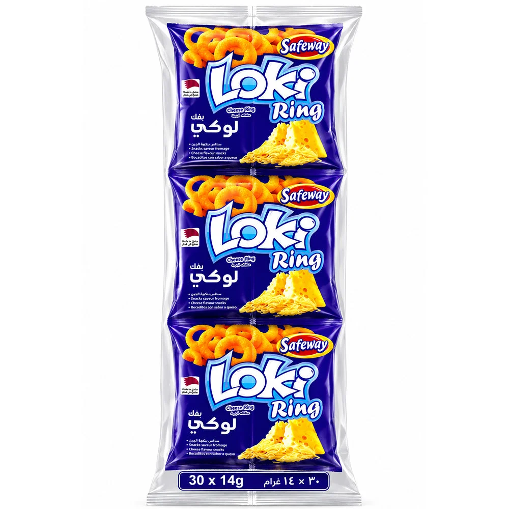 Safeway Loki Ring Cheese Flavour Corn Snacks 30 x 14g