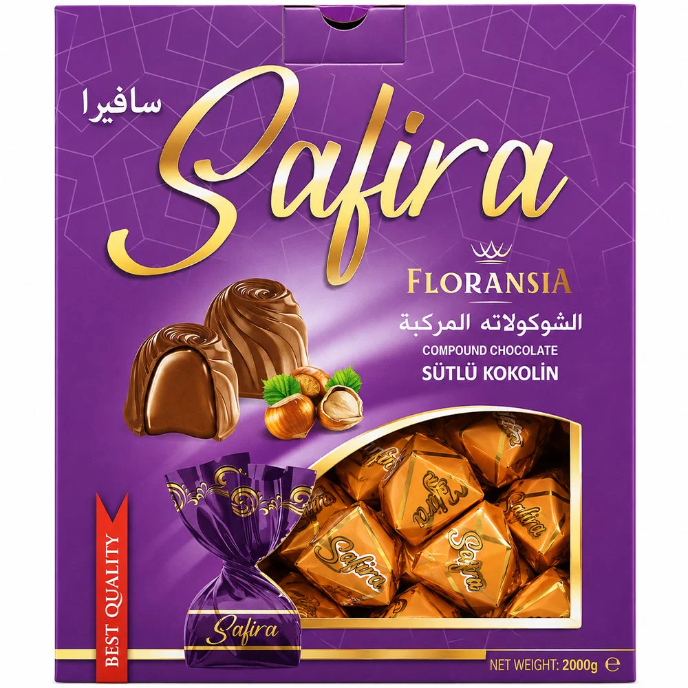 Safira Floransia Compound Chocolate with Hazelnut 2000g