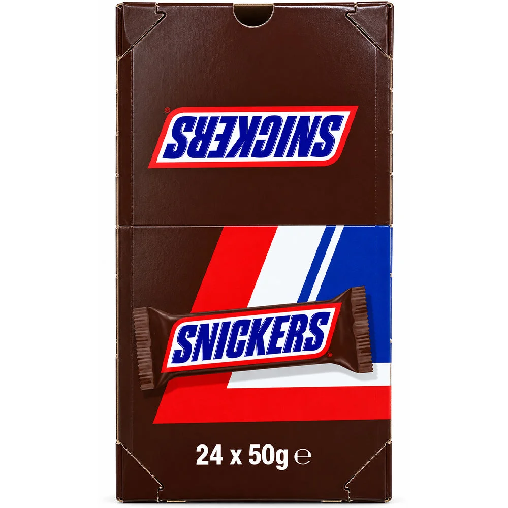 Snickers Chocolate Bars 50g × 24 Pieces