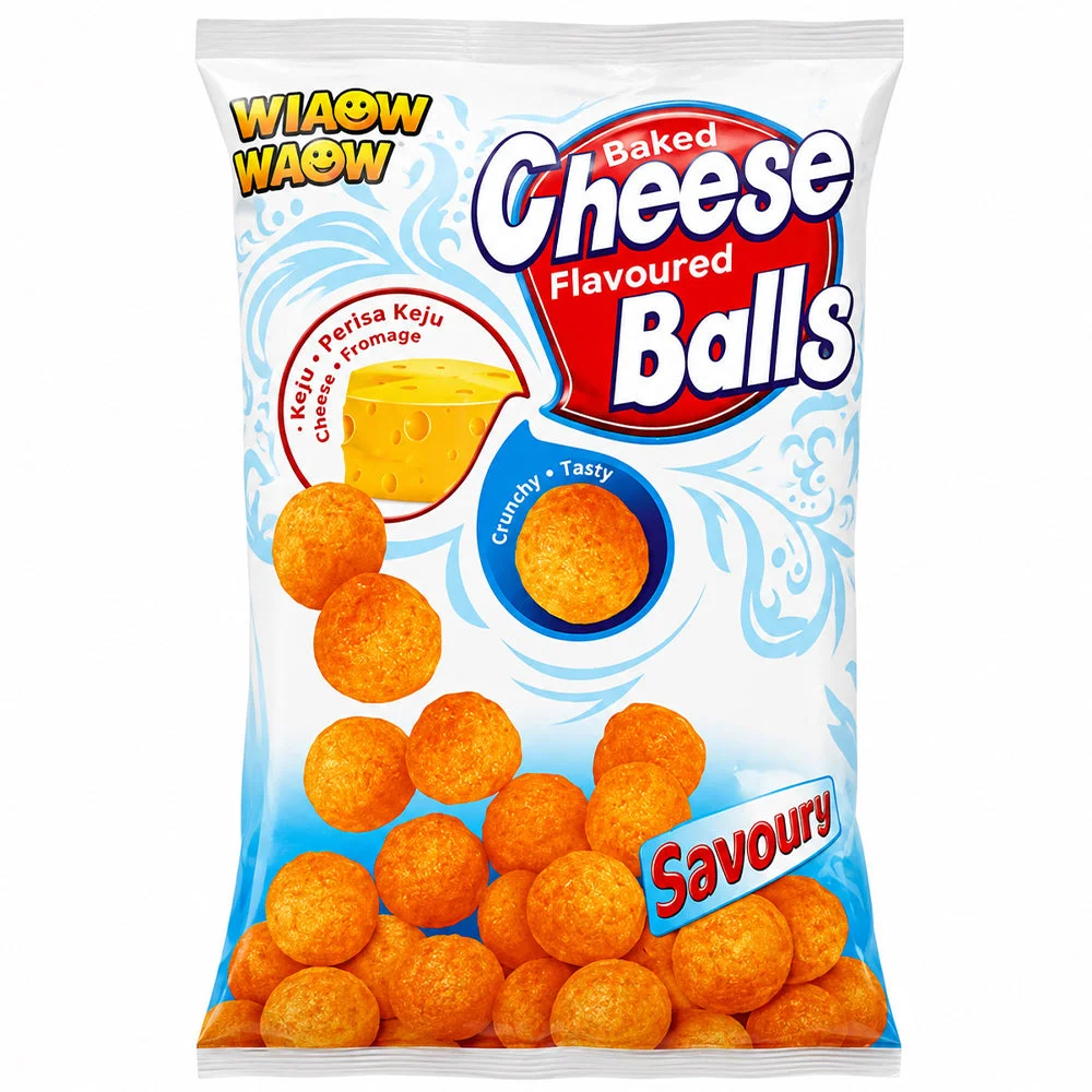 Wiaow Waow Baked Cheese Flavoured Balls 10 x 50g