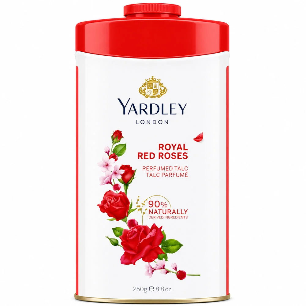 Yardley London Royal Red Roses Perfumed Talc 250g