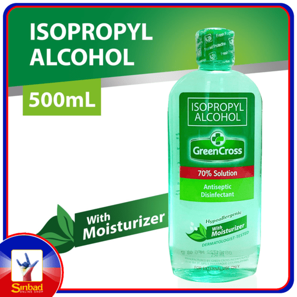 Green Cross 70% Isopropyl Alcohol with Moisturizer 500mL – iMart