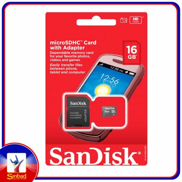 16GB SanDisk MicroSDHC Memory Card