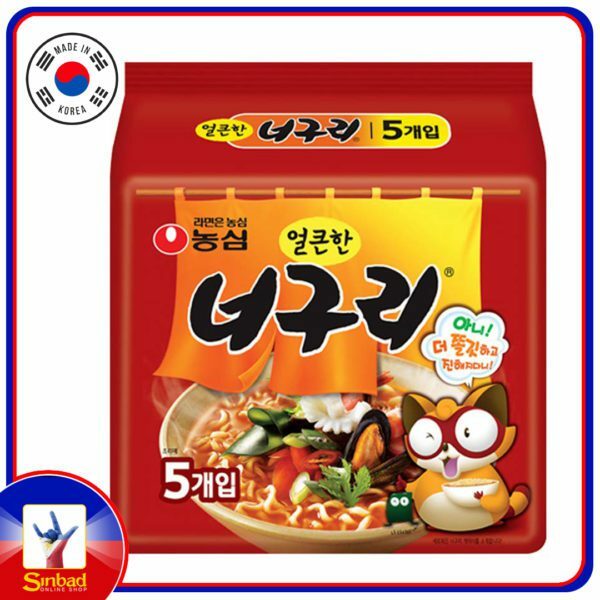 Nongshim Neoguri Ramen Seafood&Spicy Flavor Korean Instant Noodle 137g X 5Packs