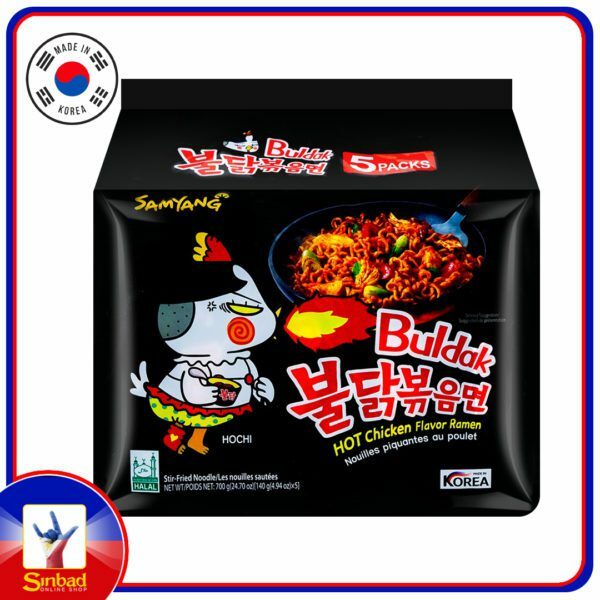 Samyang Buldak Hot Chicken Flavor Stir-Fried Ramen 140g X 5Pack