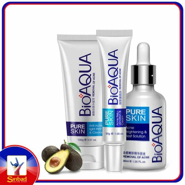 BIOAQUA 3Pieces Anti-Acne Skin Care Set Brightening Gentle Purifying Skincare Kit