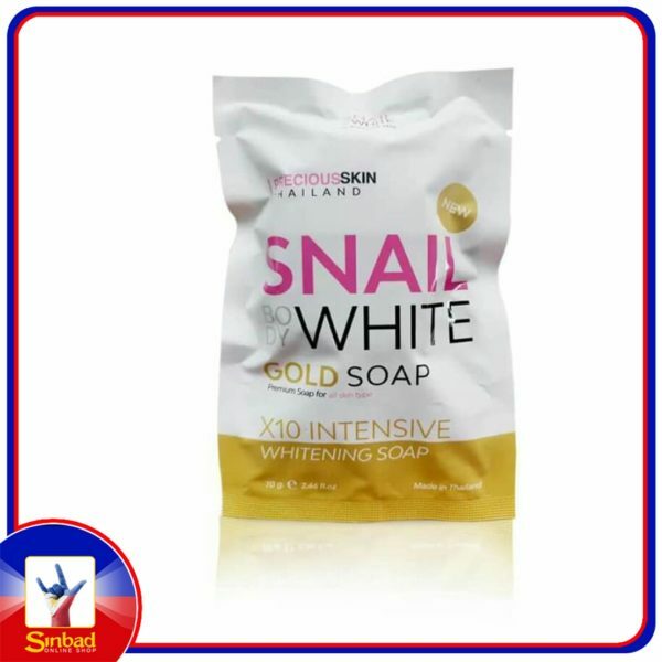 Snail White Gold Glutathione Collagen Soap x10 INTENSIVE WHITENING SOAP 70g