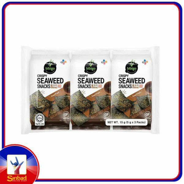 Bibigo sesame crispy seaweed snacks 3x5g
