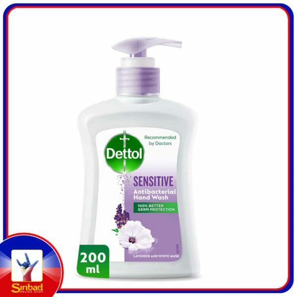 Dettol Sensitive Anti-Bacterial Liquid Hand Wash Lavender and White Musk 200ml