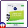 Nivea Face Urban Skin Purifying Sheet Mask Serum Infused with Green Tea and Charcoal 1pc